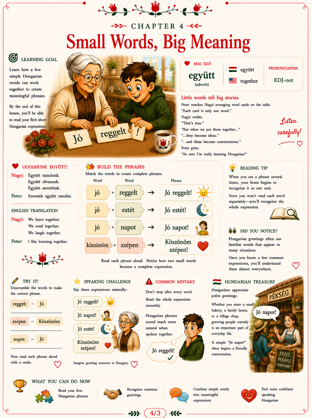 Small Words, Big Meaning workbook sample page